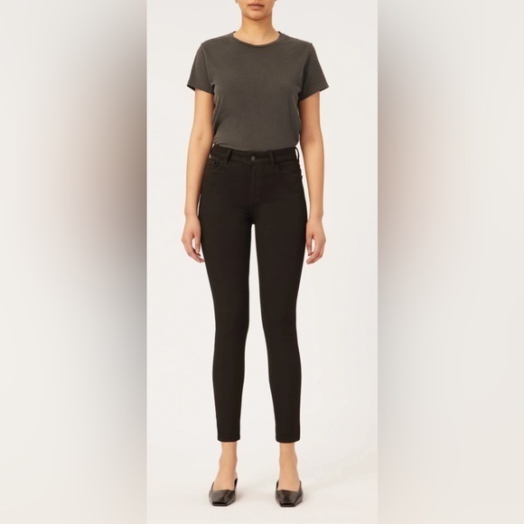 DL1961 black Florence Mid rise instasculpt ankle jeans size 25 - Picture 1 of 9